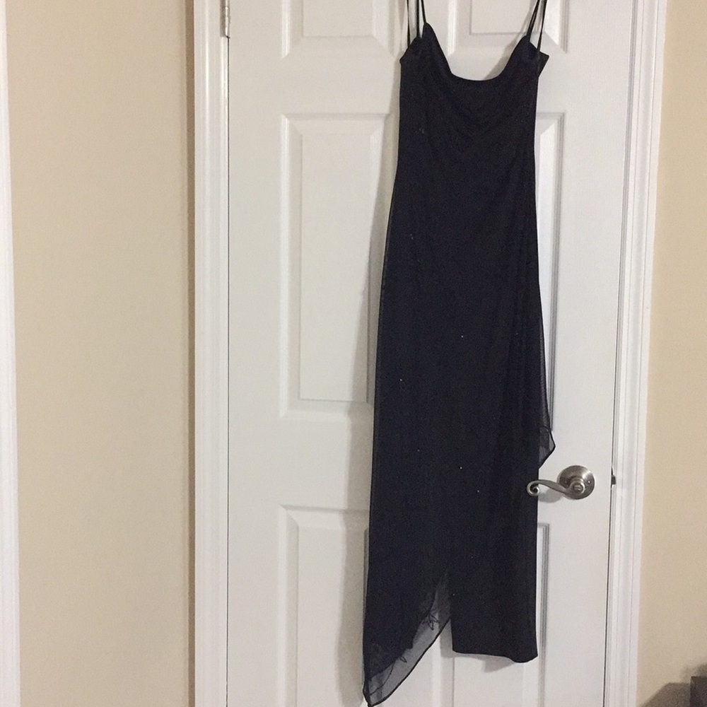 Cache Black zip up jumpsuit party/eveningwear